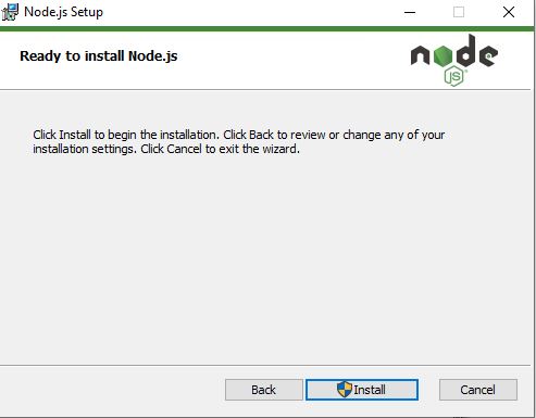 Downloading and Installation of NodeJS for Window machine 64 bit_9