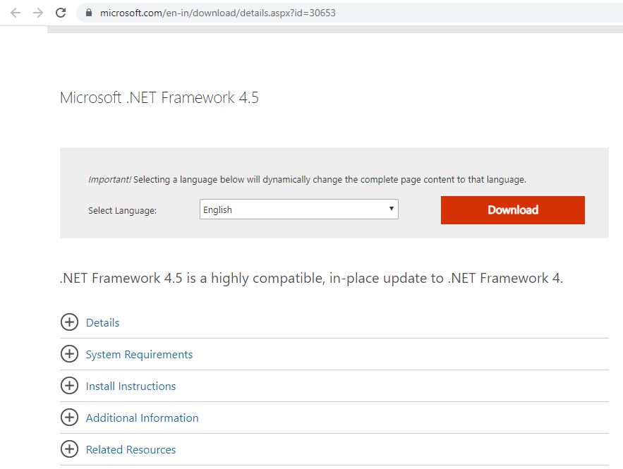 Install Microsoft .net framework for Appium