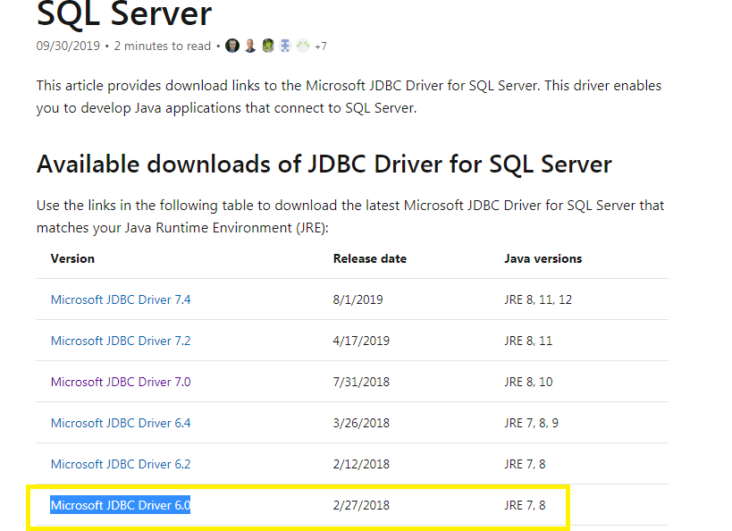 SqlServer Connection through JDBC in Selenium